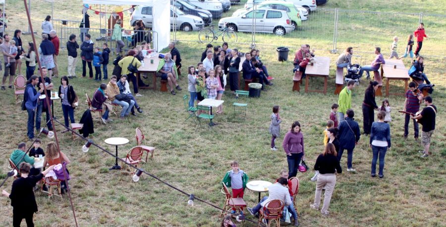 Le site vu du haut du chapiteau